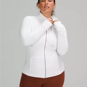 White lululemon hooded defined jacket